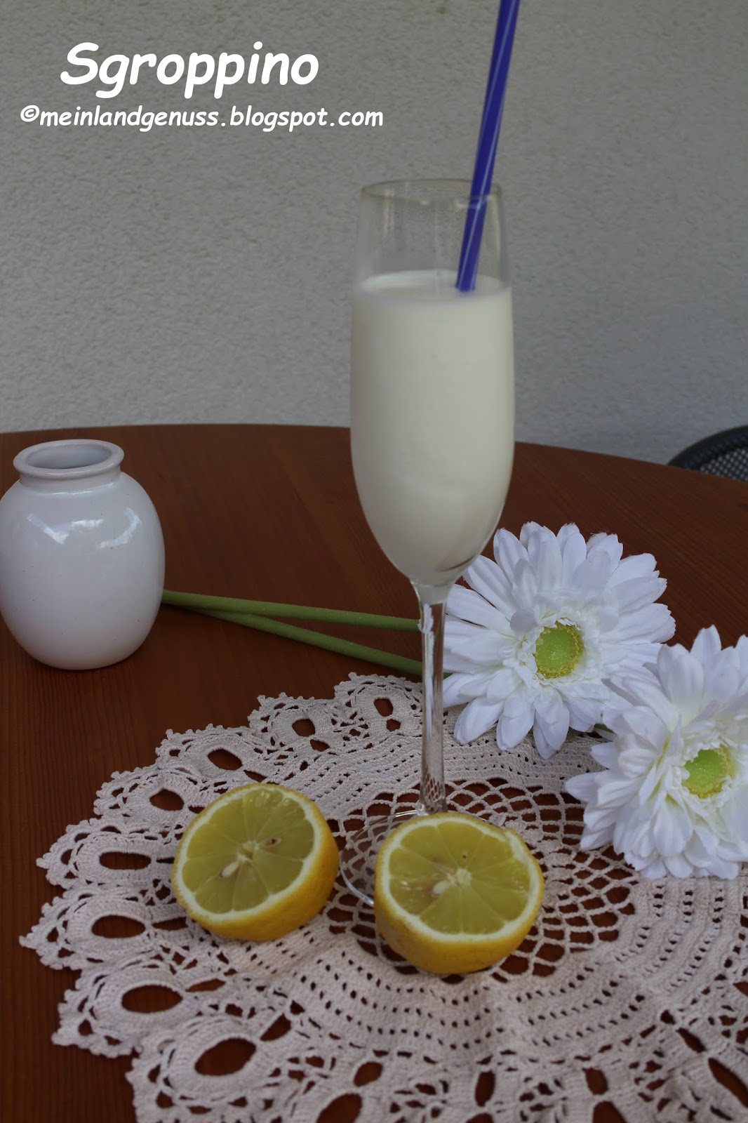 mein Land und Gartengenuss : Sgroppino - Alkoholisches Zitronen-Sorbet