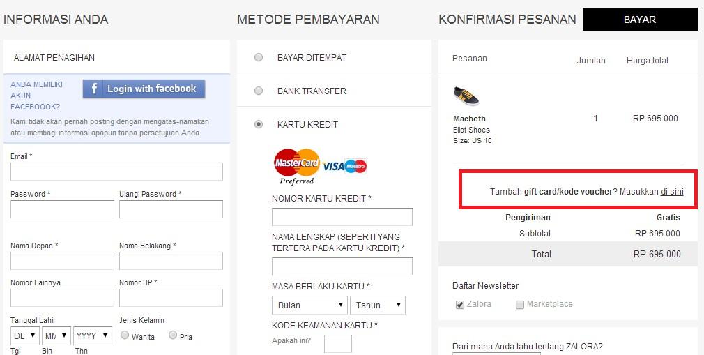 Voucher Diskon Zalora Indonesia Cara Memasukkan Kode Voucher Zalora