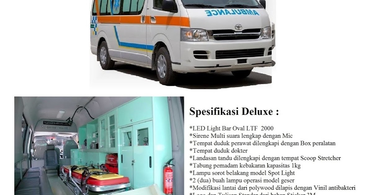 Ambulance Toyota Hiace Commuter MODIFIKASI DAN KAROSERI