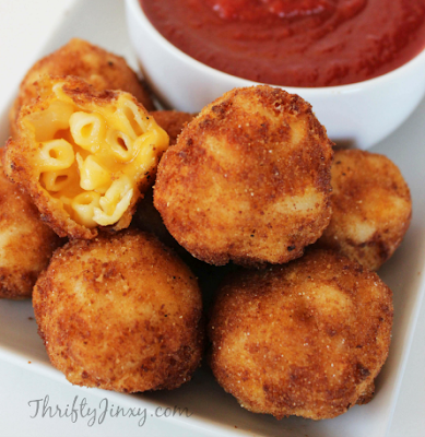 Fried Macaroni and Cheese Bites Recipe #partyfood