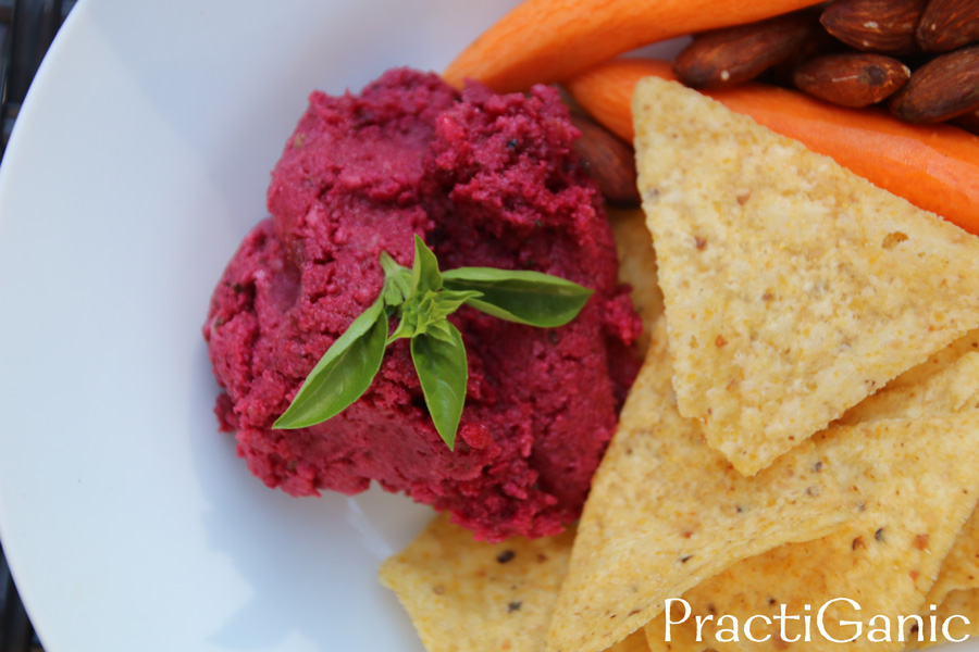 Beet Skordalia + Variations Greek Almond and Sweet Potato Dips