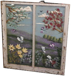 window glass paint painting painted pane windows panes repurposed frame frames into crafting handmade antique homemade repurpose wooden christmas flowers