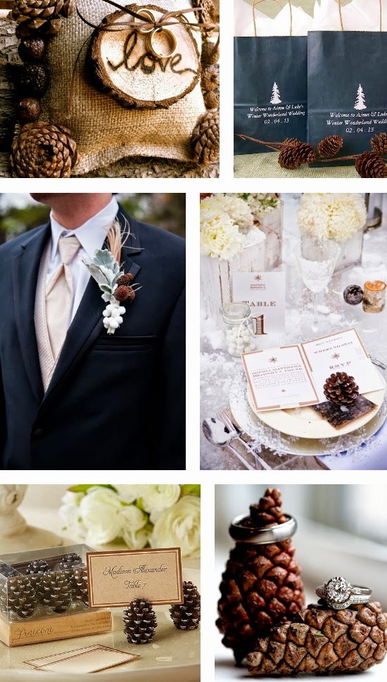 Pine Cone Wedding Inspiration Board