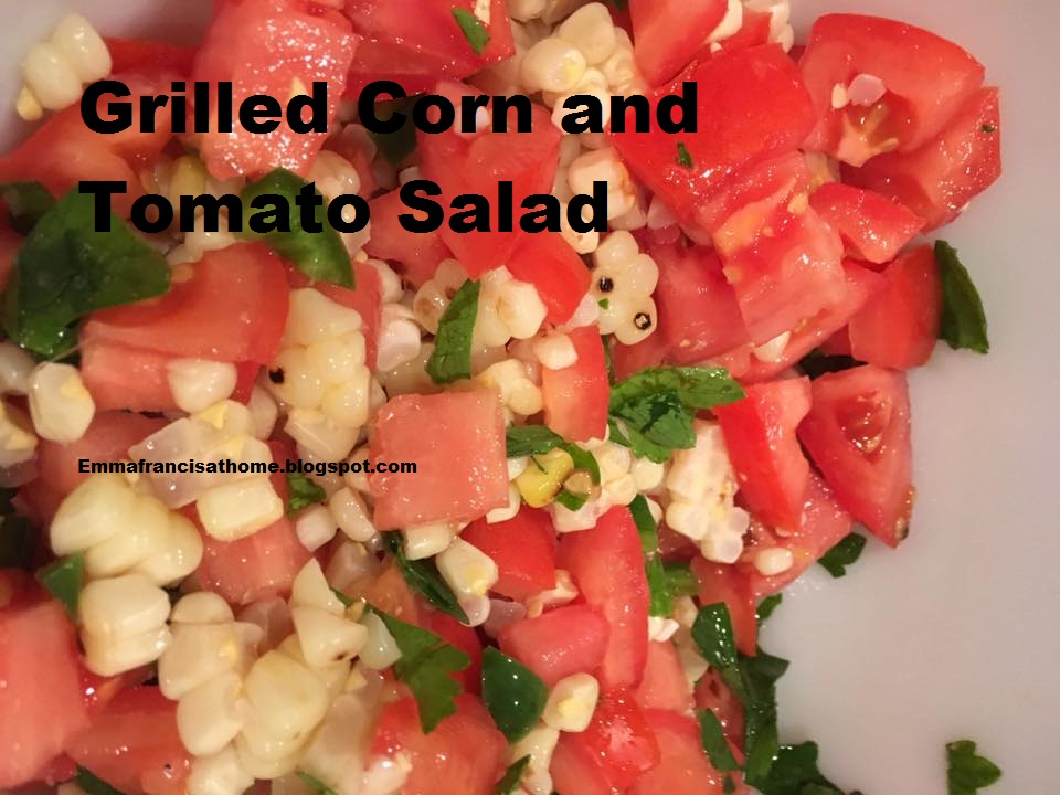 EmmaFrancisathome Grilled corn and tomato salad (vegan)