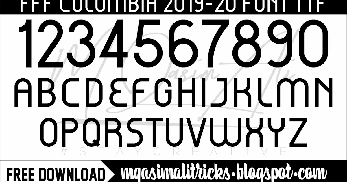 Download Free Fff Colombia 2019 20 Free Football Font Download By M Qasim Ali M Qasim Ali Sports Templates For Photoshop Free Mockup Templates.
