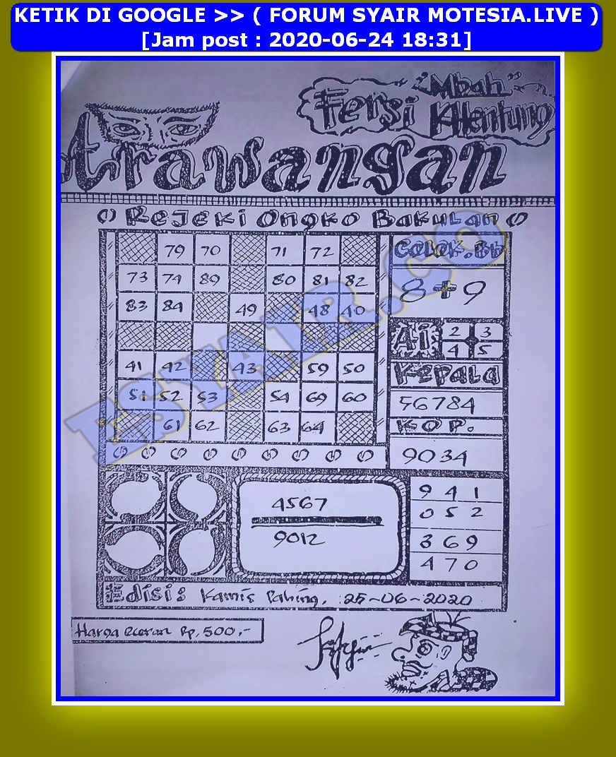 1 New Message Kode Syair Singapore 25 Juni 2020 Forum Syair Togel Hongkong Singapura Sydney