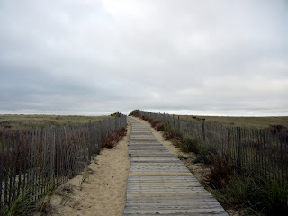 Boardwalk to Sagamore Beach in Massachusetts