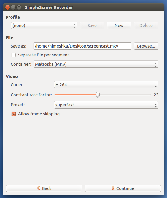Ubuntu Screen Recording with Simple Screen Recorder BitmapCake!