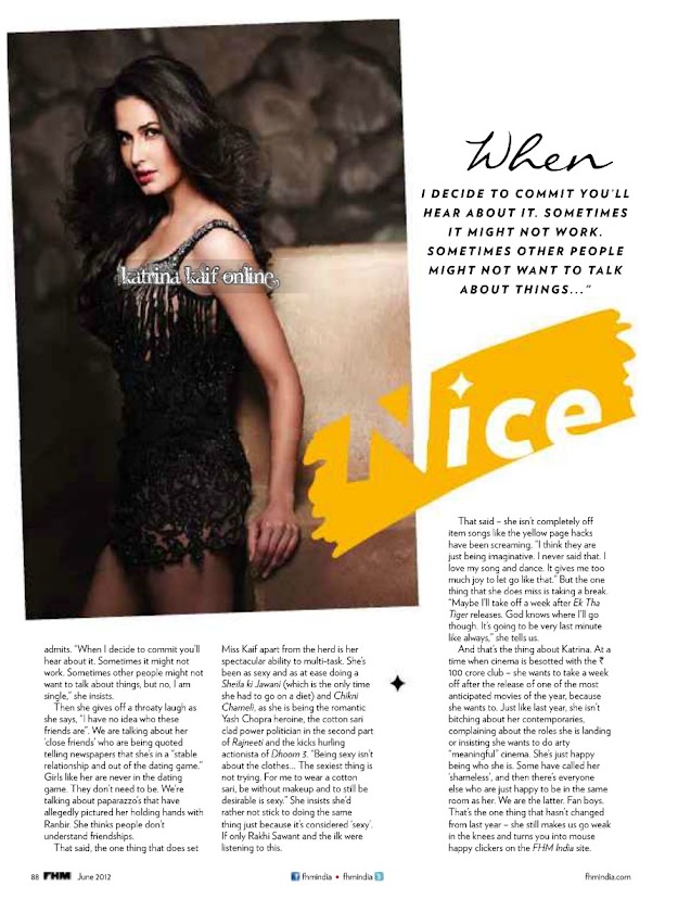  Katrina Kaif FHM – July 2012 HQ Scans