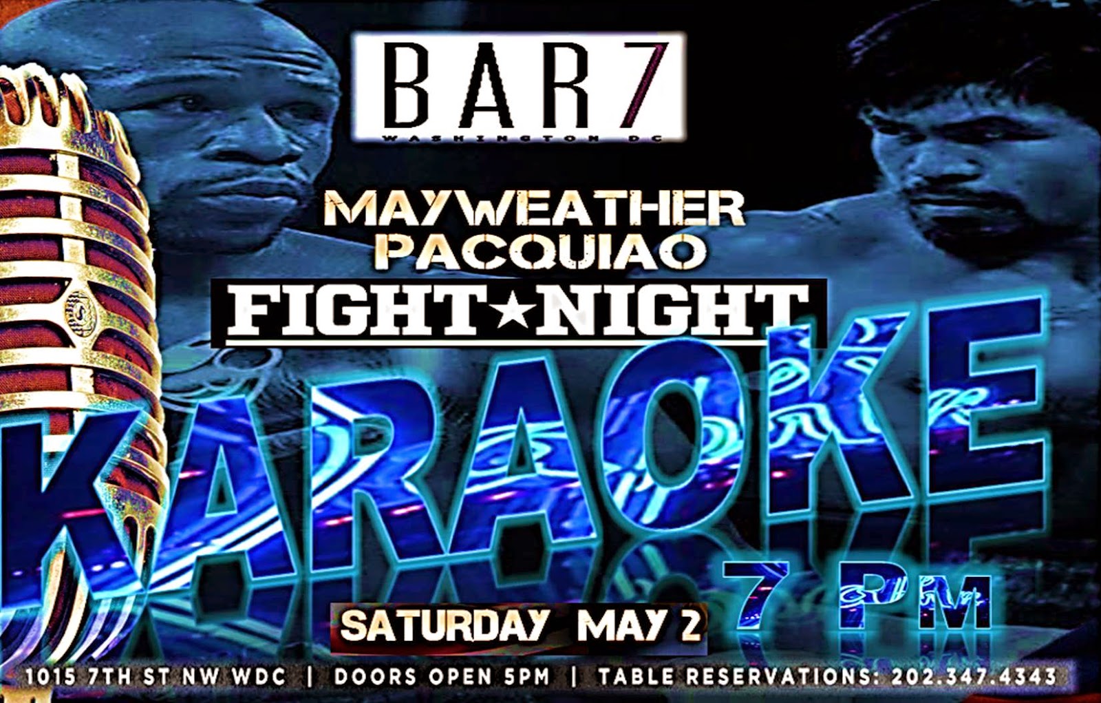  Bar 7 Karaoke Fight Night at 7 Pm 
