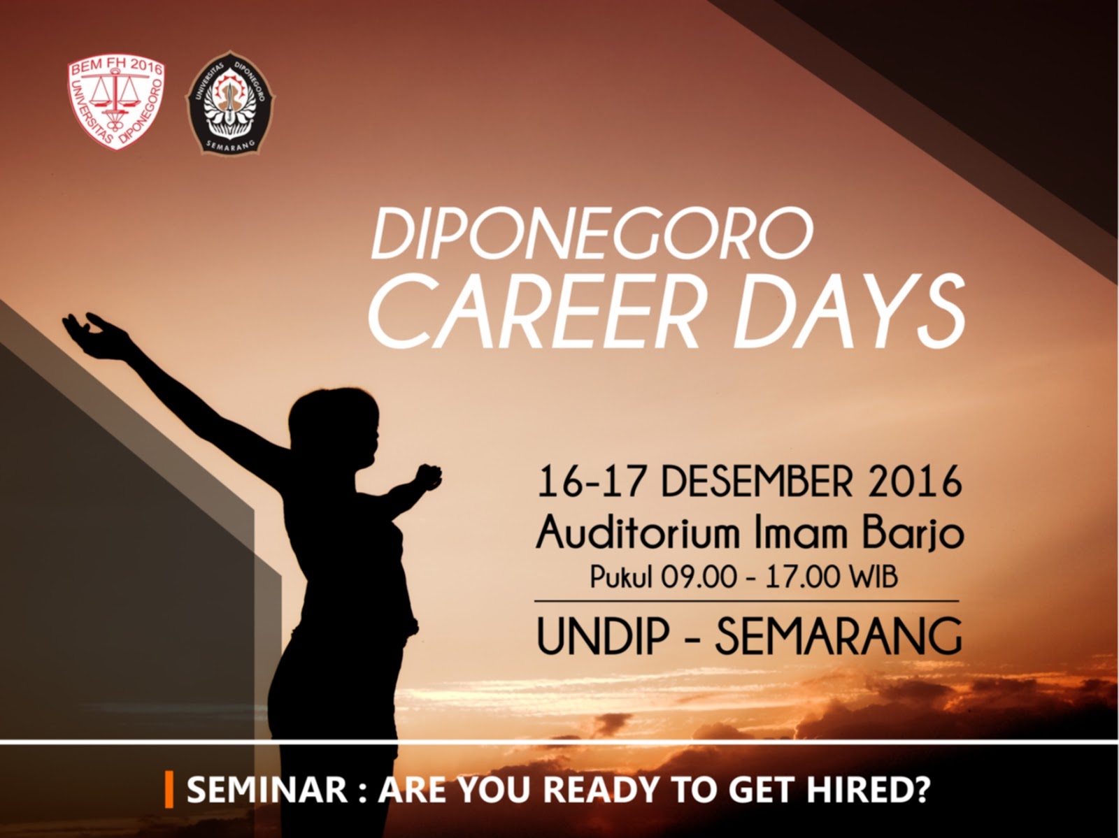 Bursa Kerja Diponegoro Career Days Tanggal 16 - 17 