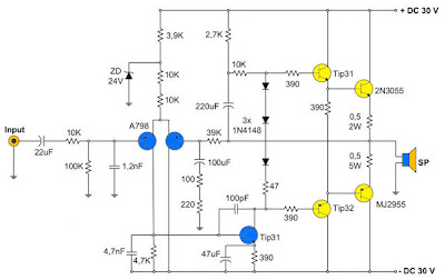 400W Amplifier with 2N3055/MJ2955