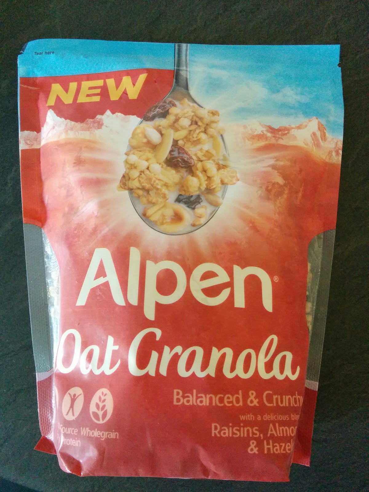 The Excited Eater Alpen Granola Review Raisins, Almonds and Granola