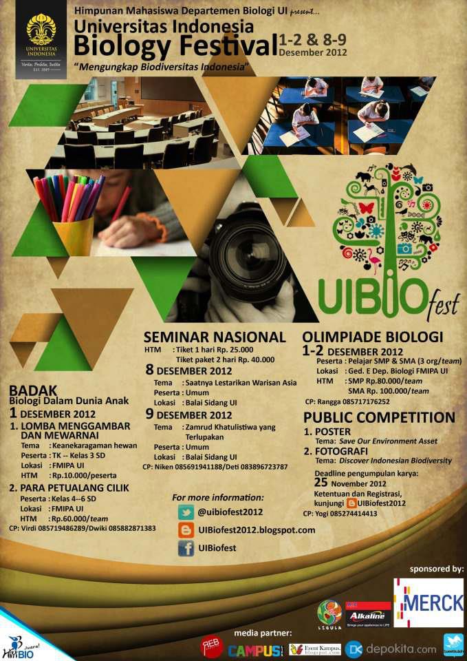 Lomba Poster ~ UI Bio Fest 2012