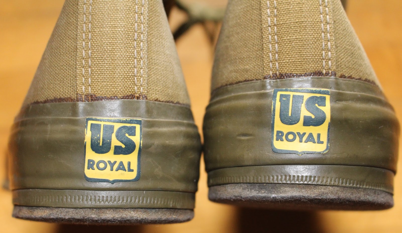 Nostalgia on Wheels 1940's WWII US Royal Olive Drab Wading Sneakers