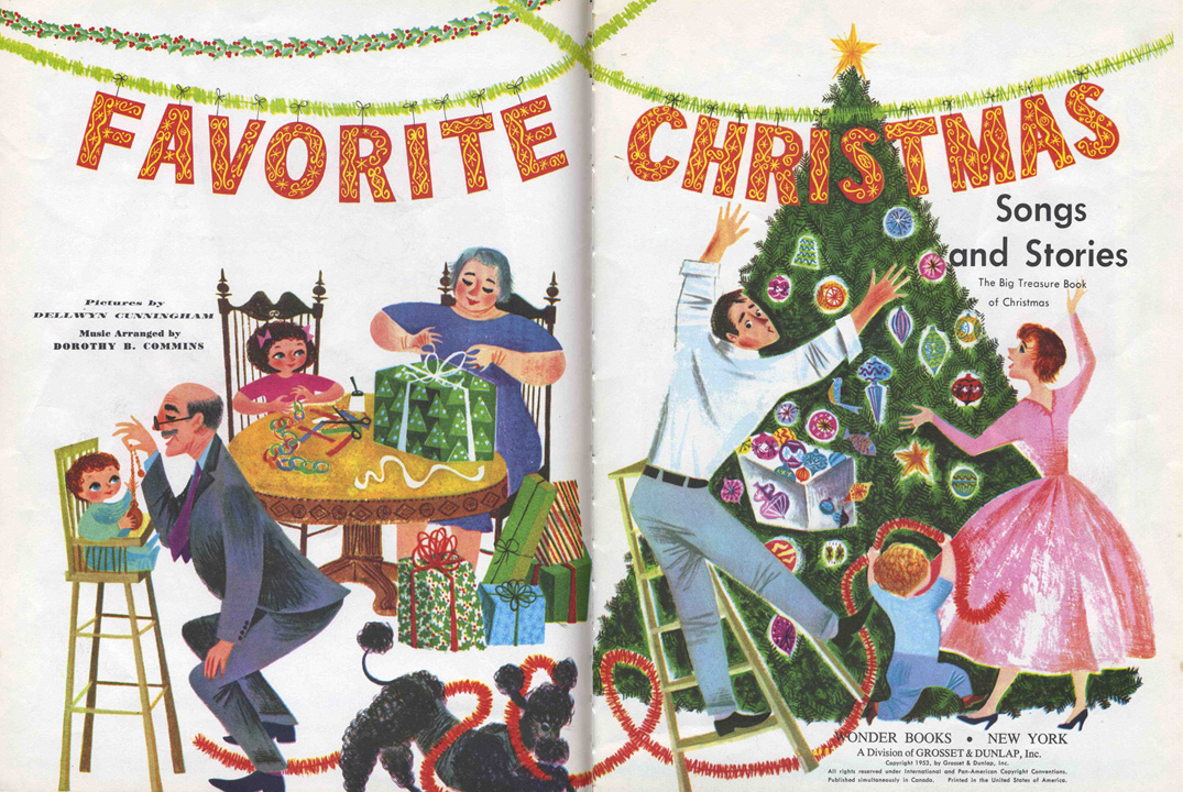 The Art of Children's Picture Books: Favorite Christmas Songs and Stories, Dellwyn Cunningham