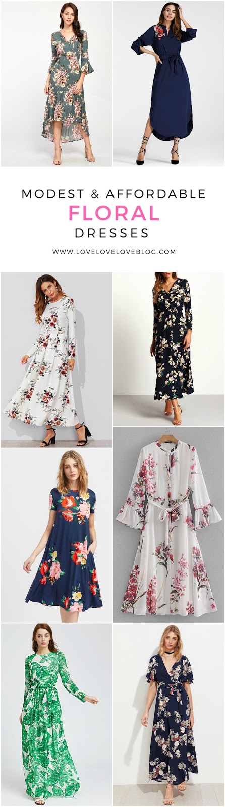 affordable floral dresses