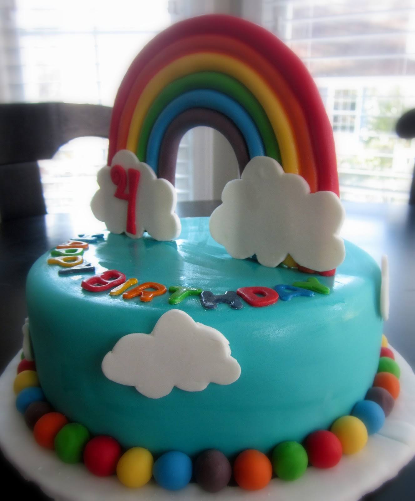 Darlin' Designs Rainbow Birthday Cake