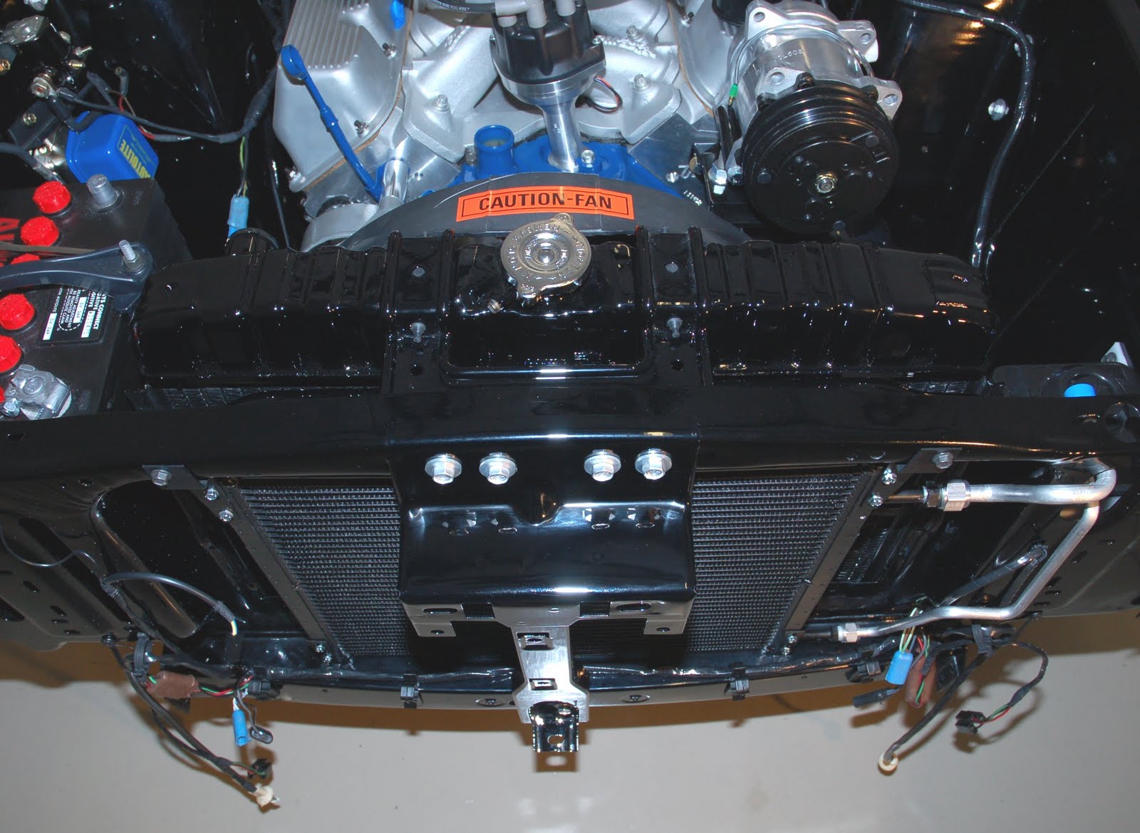 1970 Mach1 Reconstruction Step 49 Radiator and AC Condenser