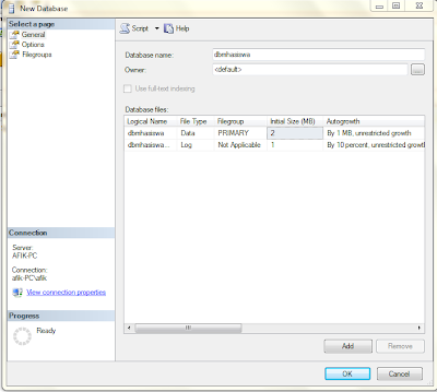 ARIF_MUJIB: koneksi Sql Server dengan Microsoft Visual Studio