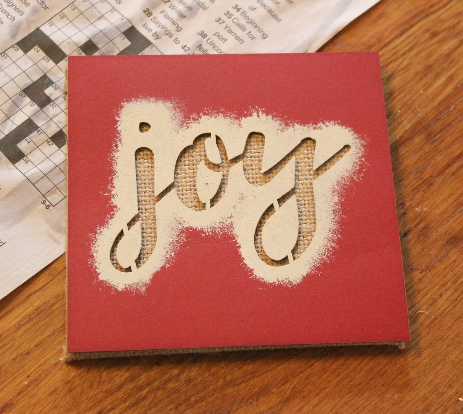 Easy DIY Joann Fabrics Unfinished Wood Christmas Decor Organized Clutter