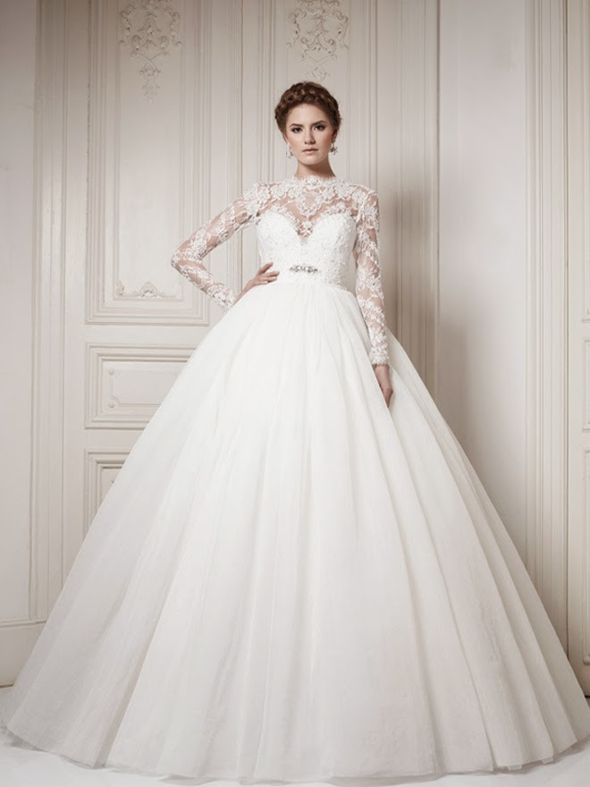 Winter wedding gowns with sleeves