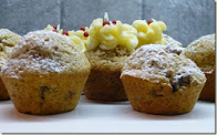 christmas pudding mini muffins