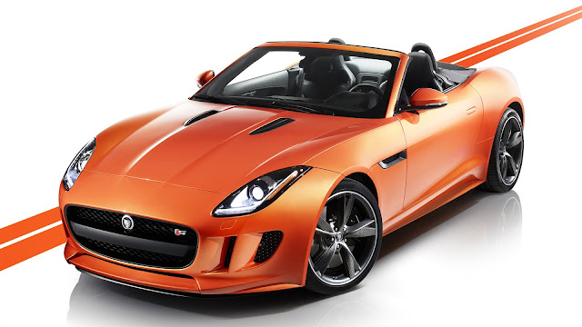 Jaguar F Type Orange Car