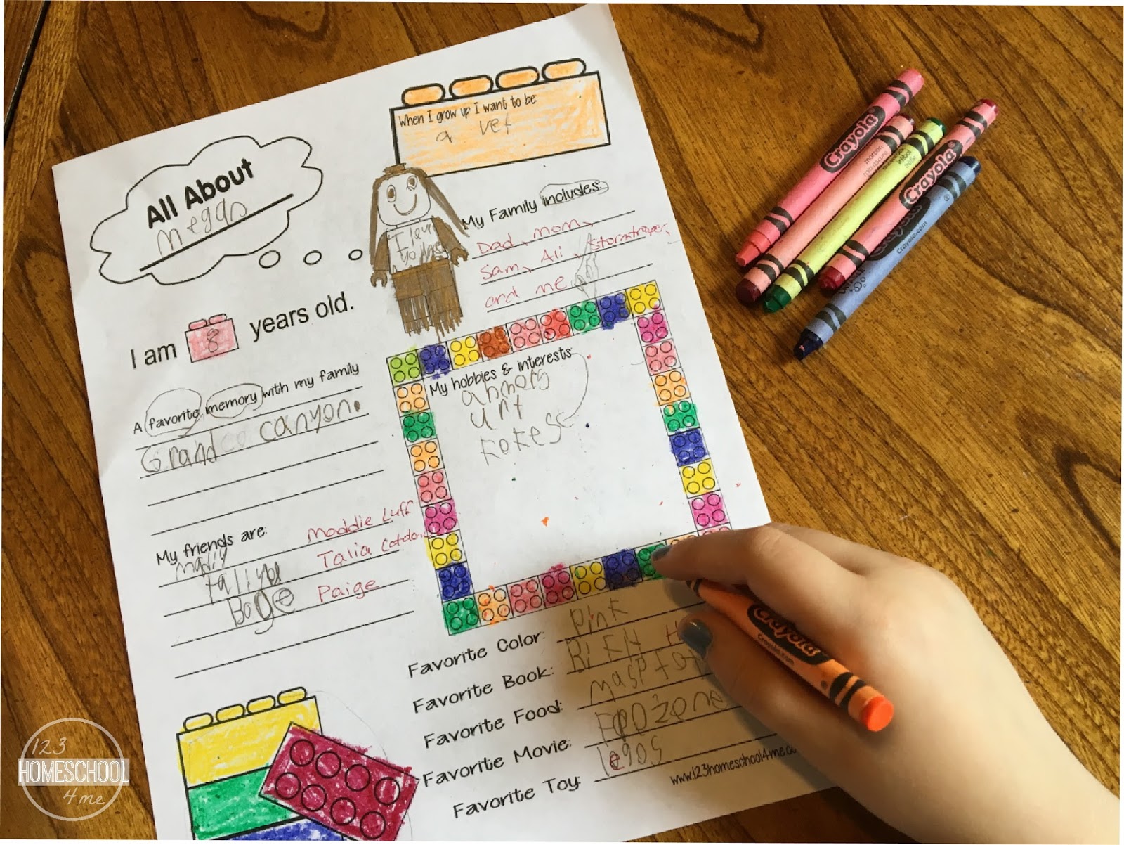 Lego My Style Preschool Downloadable Worksheets