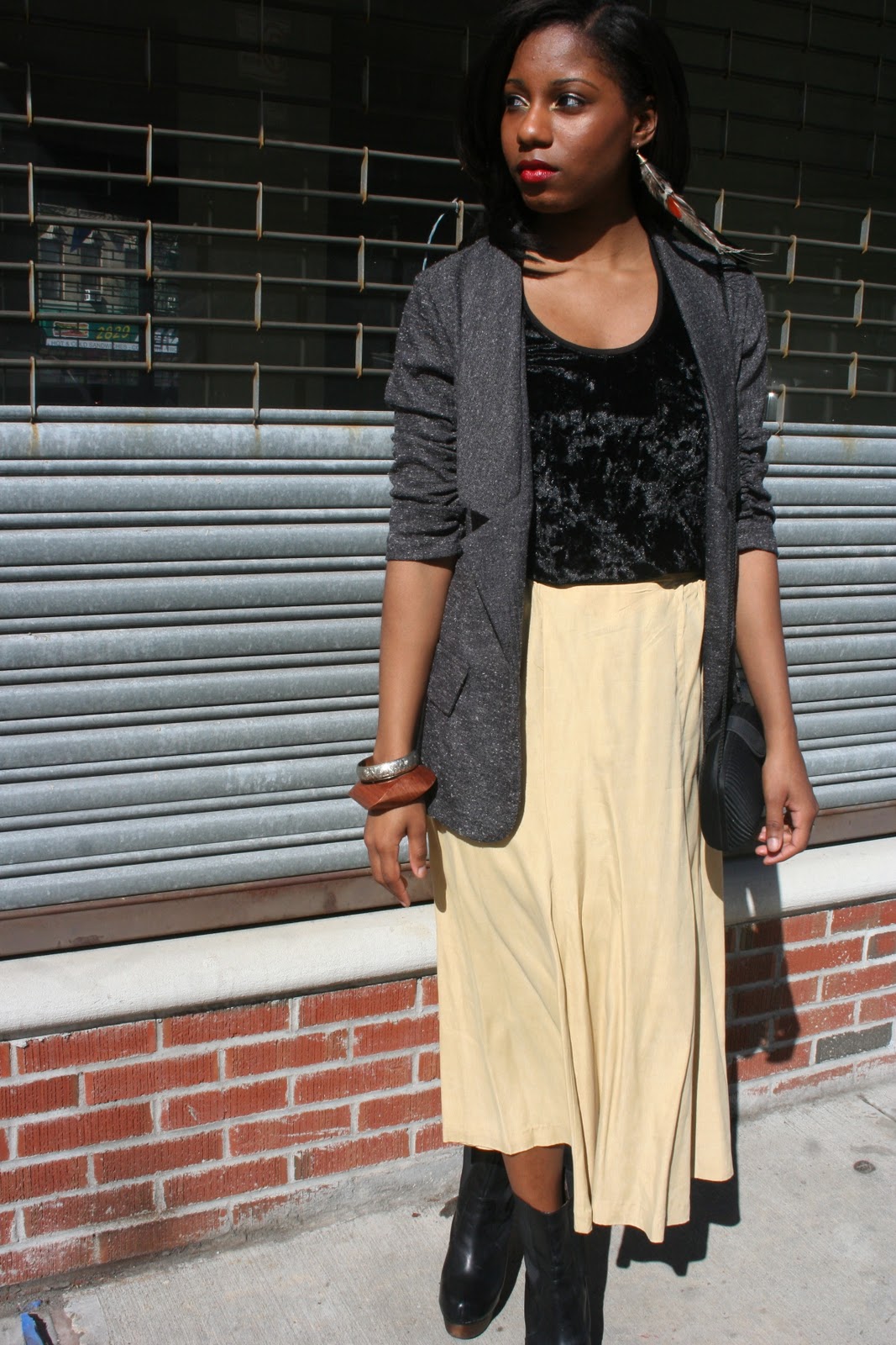 Fashion Steele NYC: Black Velvet Sunshine