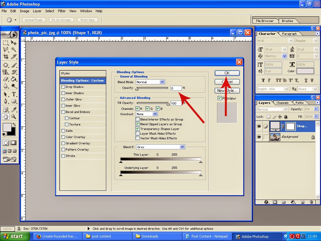 How to Create Radius Border for Your Pictures in Adobe ALL