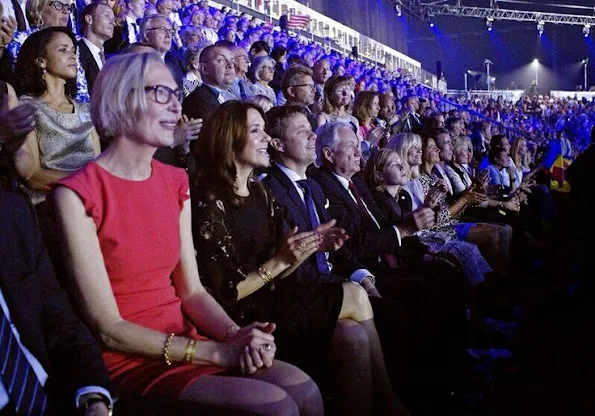 Crown Prince Frederik and Crown Princess Mary attended  the Eurovision Song Contest finals