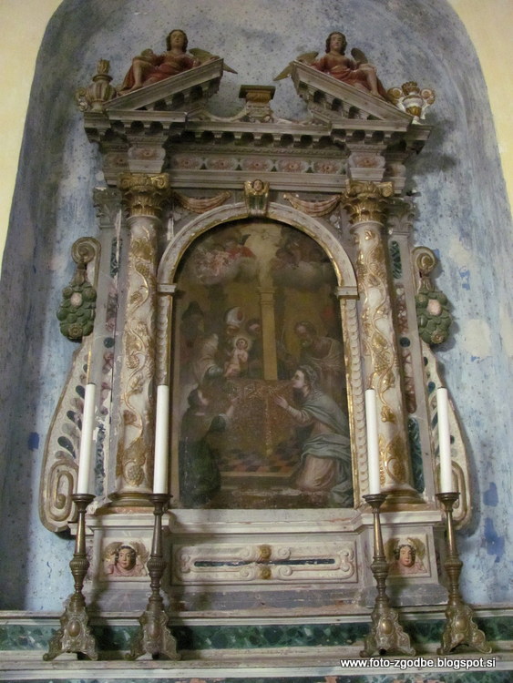 Koštabona, cerkev sv. Andreja Slovenija, J. Primorska