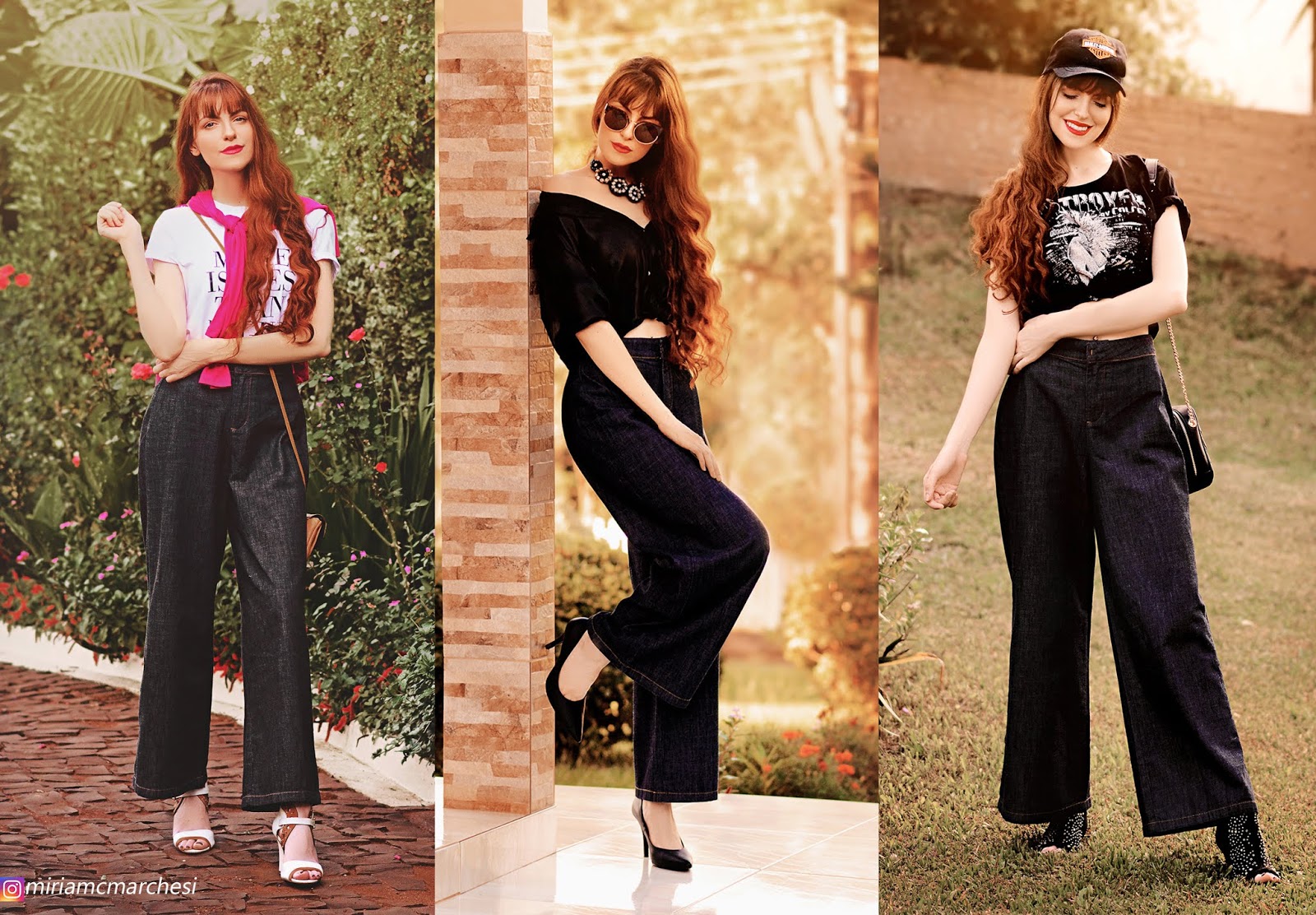 calça pantalona com suspensorio