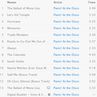 Panic At The Disco Vices And Virtues Album Download