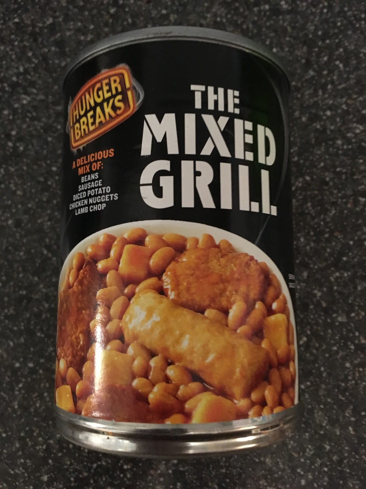 A Review A Day Today's Review Hunger Breaks Mixed Grill In A Can