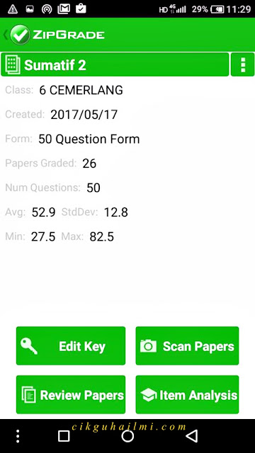 Tutorial Zipgrade Mudahkan Analisis Kertas Exam