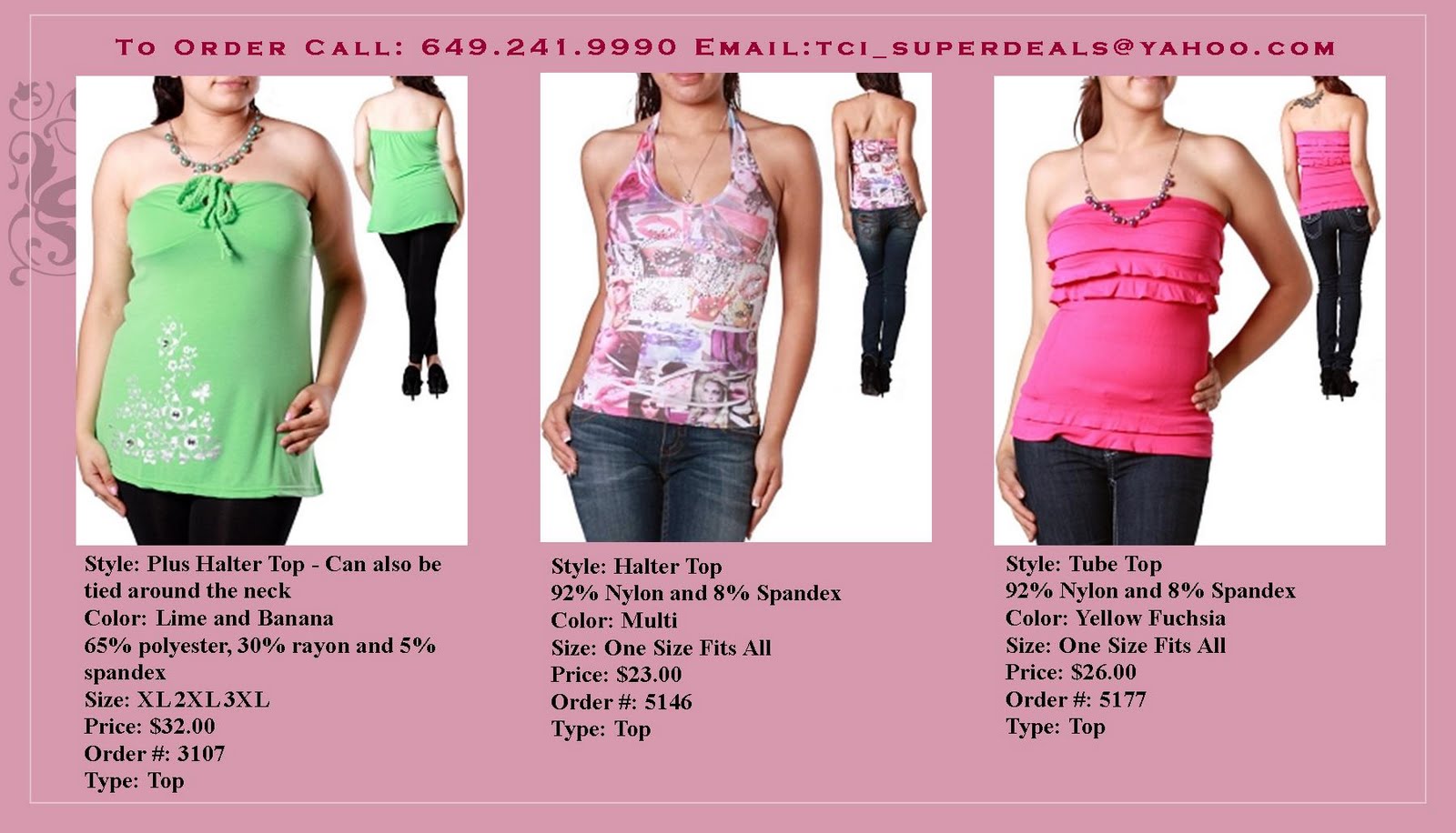 BARE NECESSITIES Tops