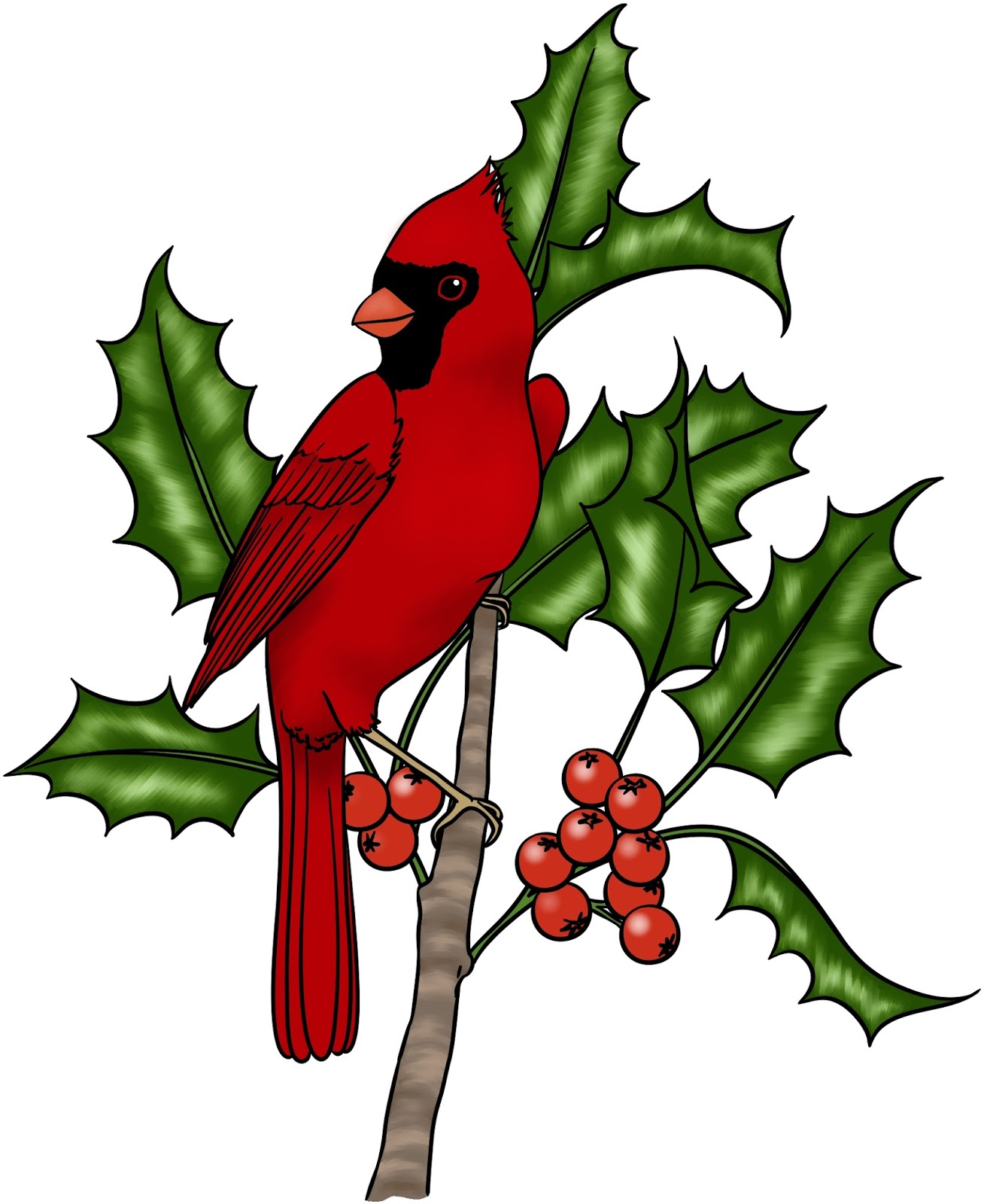 Beccy&rsquo;s Place: Cardinal and Holly