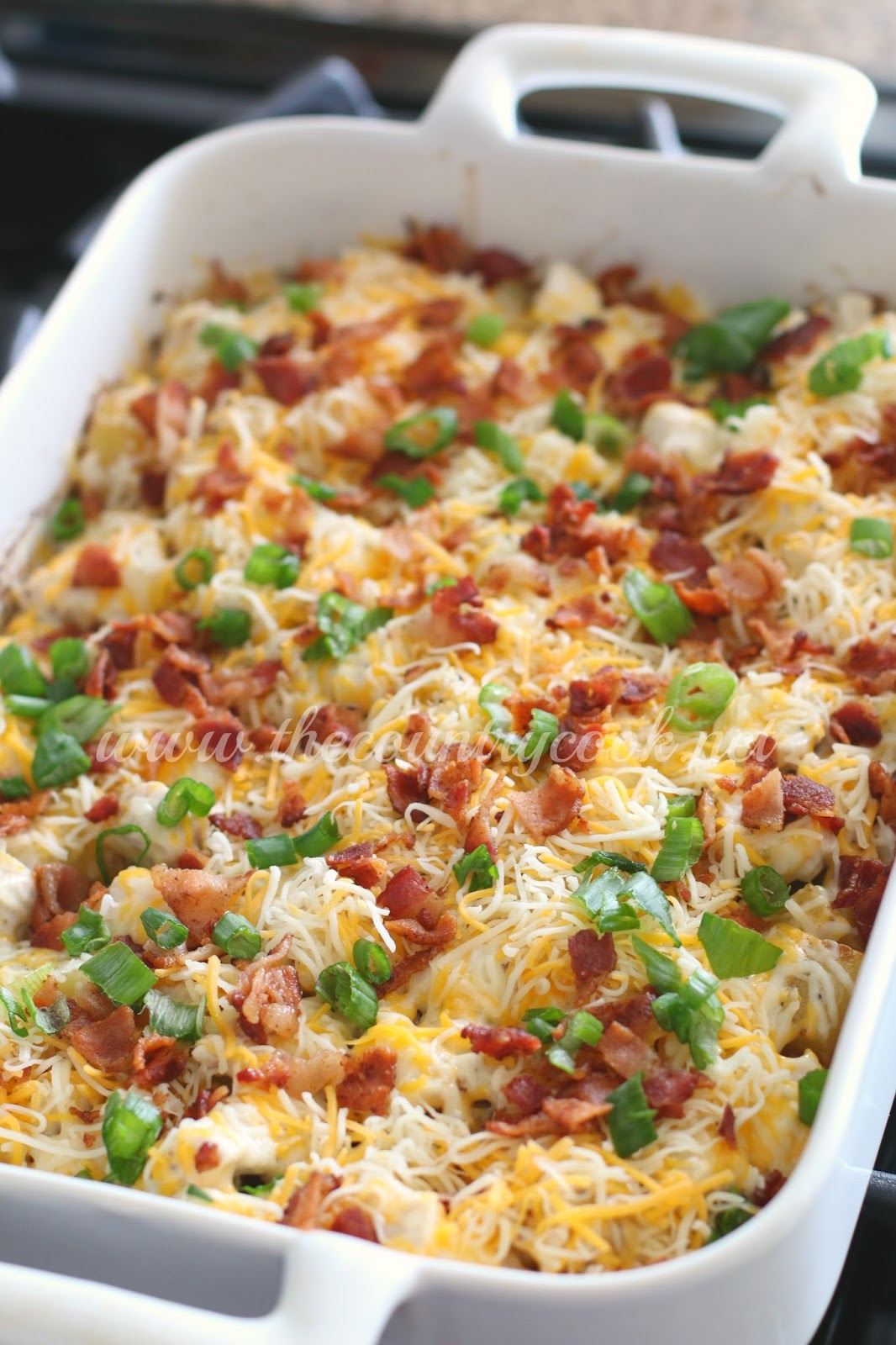 Loaded Potato & Ranch Chicken Casserole - The Country Cook