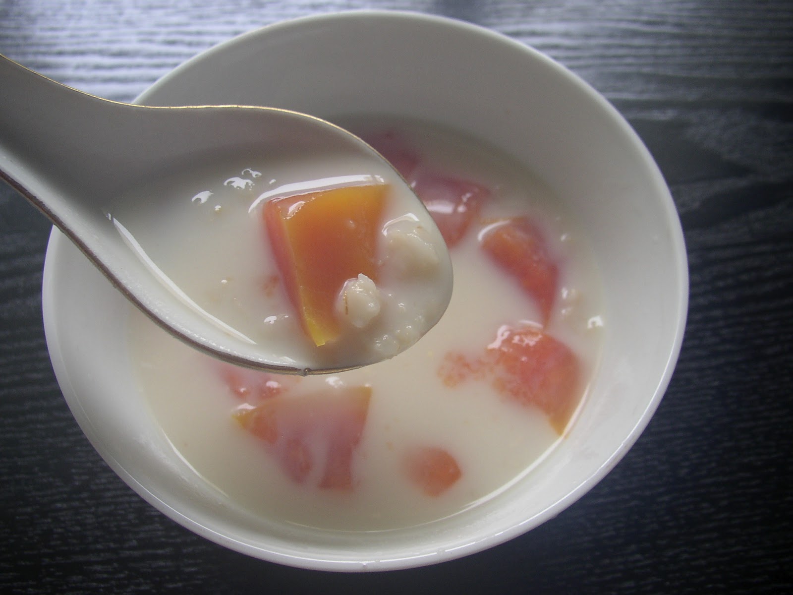 Life Is An Illusion: Oat Milk Papaya Dessert