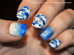 blue camo nail designs 2