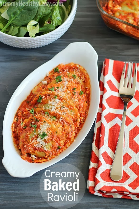 Creamy Baked Ravioli