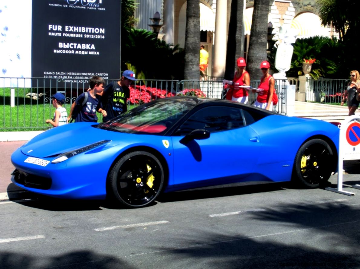 ARAB Matte blue Ferrari 458 Italia   LOUD SOUNDS    YouTube