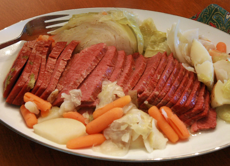 Bruce's Kitchen Corned Beef and Cabbage