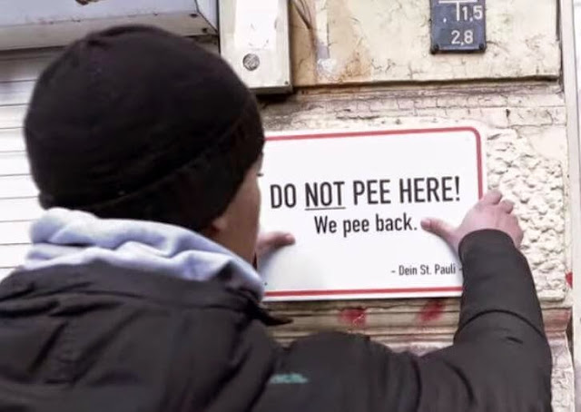 Do Not Pee Here! We Pee Back