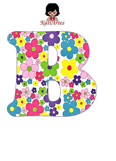 Divertido Alfabeto con Flores de Colores.