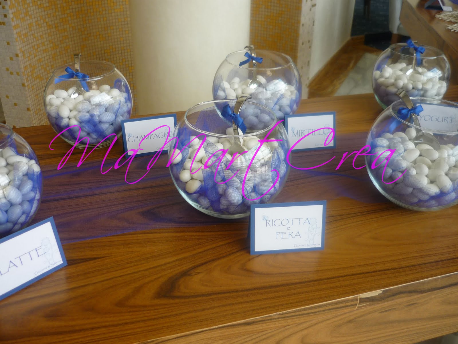 MaMartCrea: Matrimonio in blu: la confettata