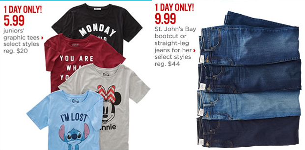 jcpenney graphic tees