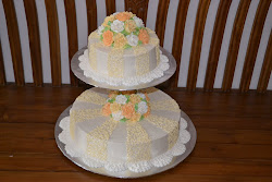 cake peach theme yellow tier colour mypu3